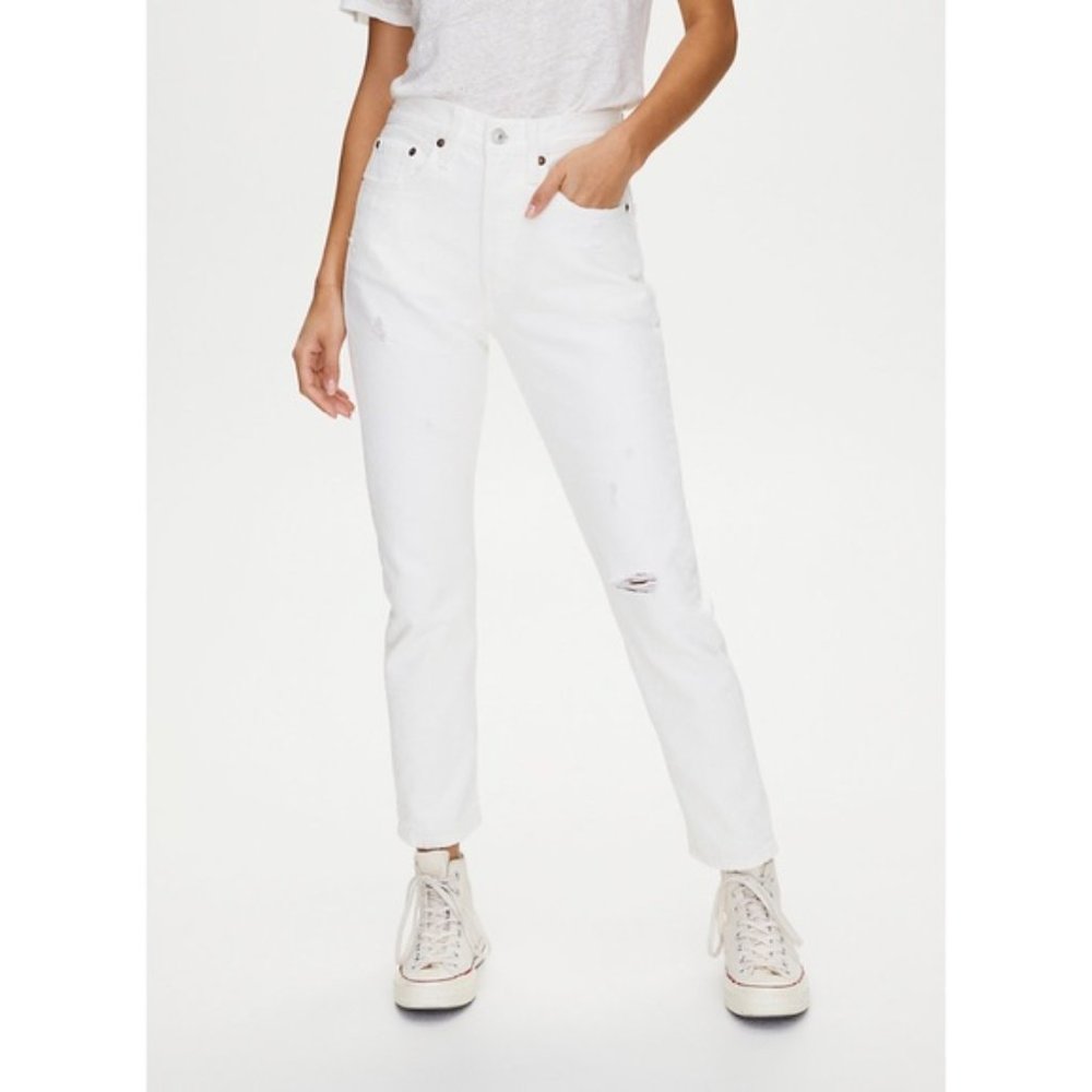 Levi's Premium 501 Women's Skinny High Rise White Jeans W29 L28